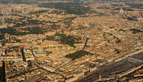 High angle view of cityscape