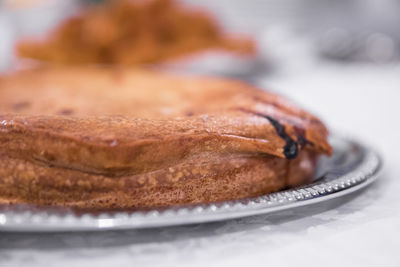 Close-up of cake in plate