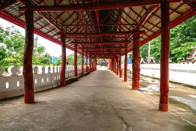 View of empty bridge