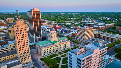 Buildings in city