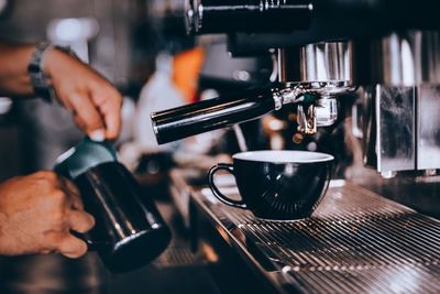 Barista making