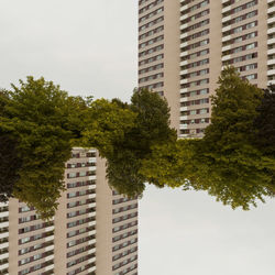 Low angle view of apartment building