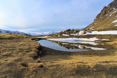 Scenic view of landscape against sky