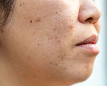 Close-up of woman