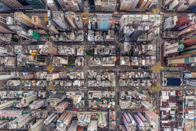 Aerial view of buildings in city