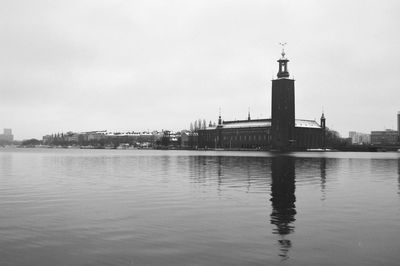 Lighthouse in water