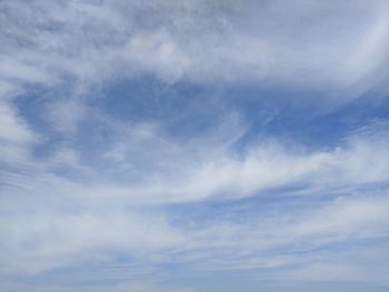 Low angle view of clouds in sky