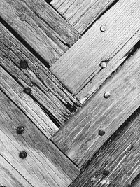 Close-up of wooden plank