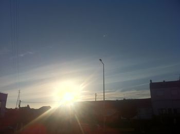 Low angle view of sky at sunset