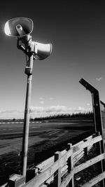 View of street light against sky