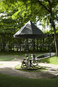 View of gazebo in park