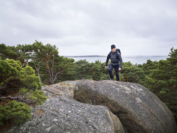 Man hiking