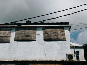 Low angle view of built structure against the sky