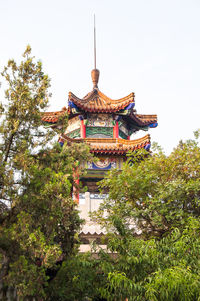 Low angle view of temple