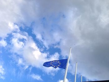 Low angle view of cloudy sky