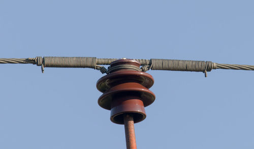 Low angle view of street light against sky