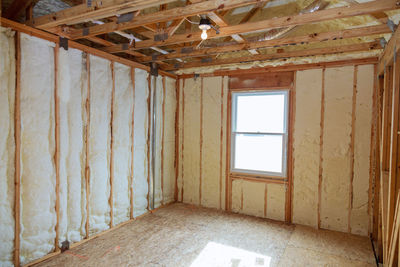 Interior of abandoned house