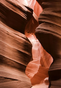 Low angle view of rock formation