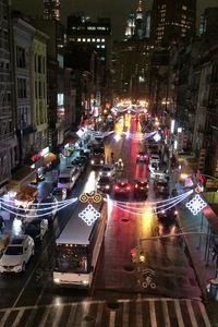 City street at night