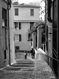 Narrow alley in city