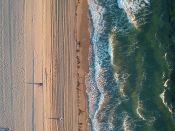 High angle view of beach