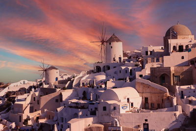 Sunset in santorini