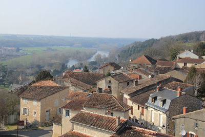 High angle view of cityscape