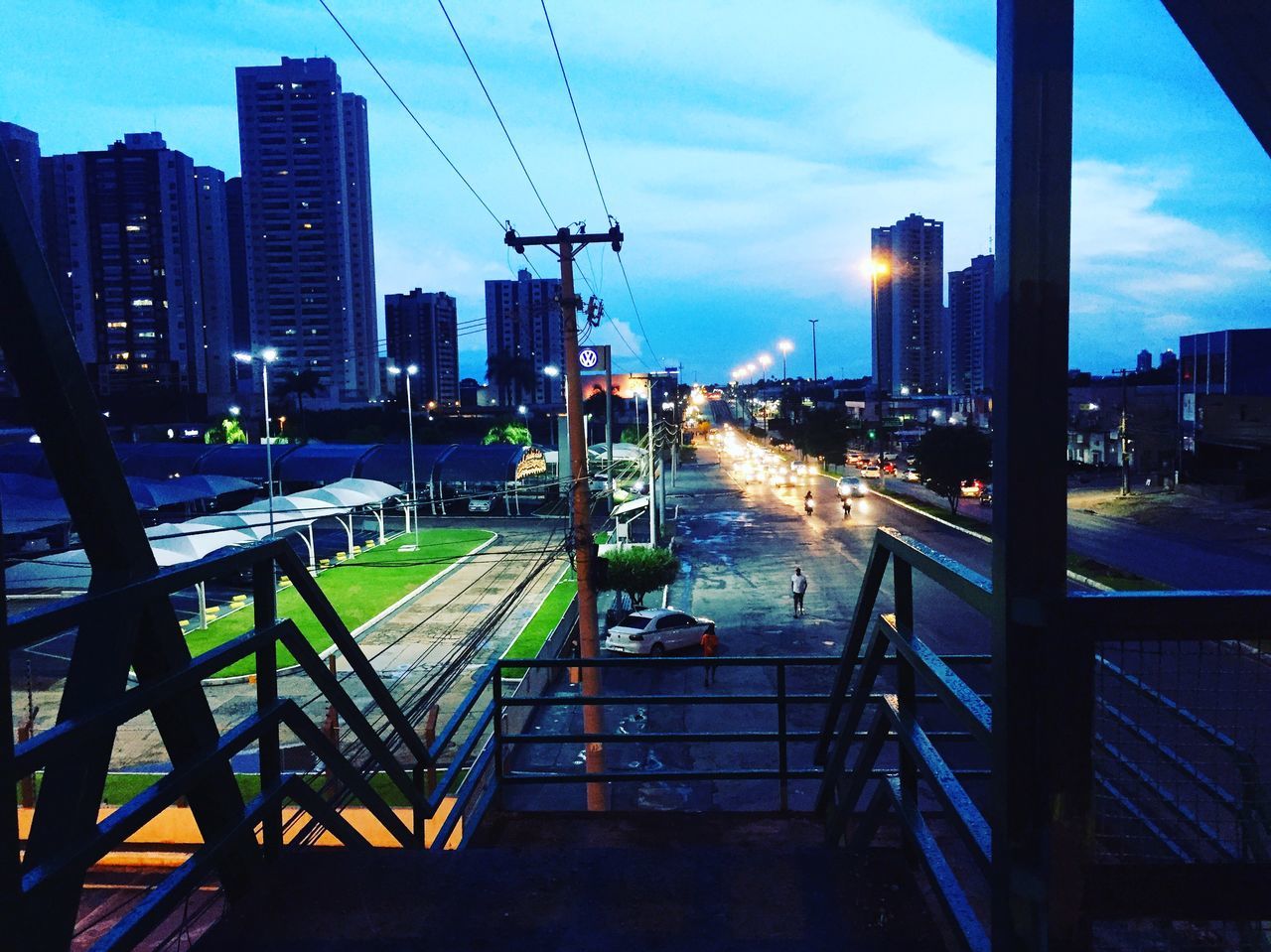 ILLUMINATED CITY AT NIGHT