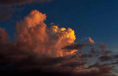 Clouds during sunset
