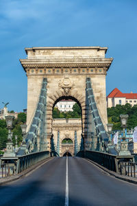 View of bridge in city