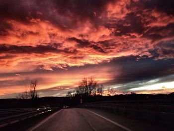 Road at sunset