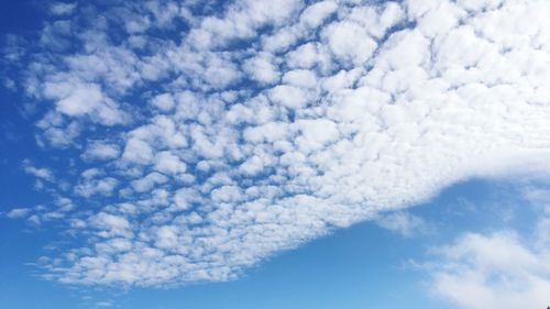 Low angle view of clouds in sky