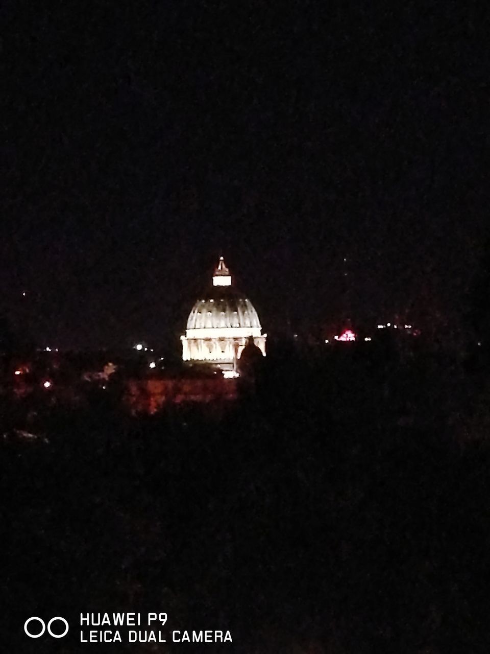 ILLUMINATED BUILDING AT NIGHT