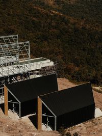 High angle view of building