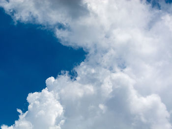 Low angle view of clouds in sky