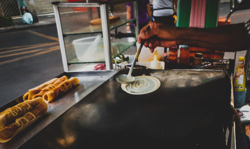 Man working in kitchen