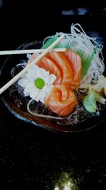 Close-up of served food