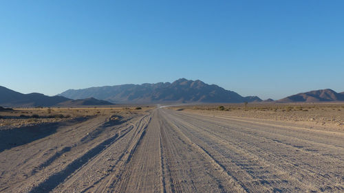 Scenic view of landscape against clear sky