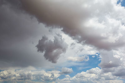 Low angle view of clouds in sky