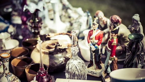 Close-up of various for sale at market