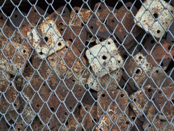 Full frame shot of chainlink fence