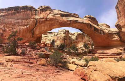 View of rock formations