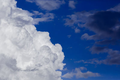 Cumulus clouds in sky