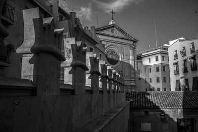 Low angle view of church against sky