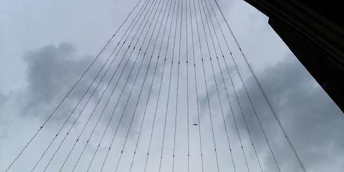 Low angle view of bridge against sky