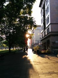 Footpath in city