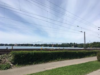 Scenic view of road against sky