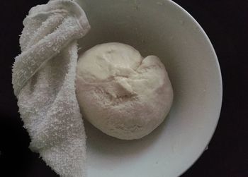 Close-up of food over black background