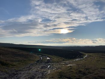 Scenic view of landscape against sky