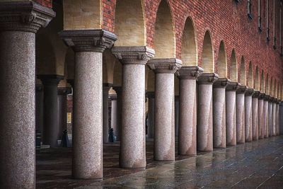 Colonnade of stockholm city hall